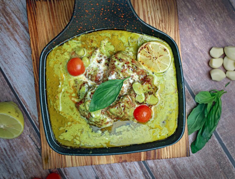 A mouthwatering seafood dish with lemon and basil, perfect for food lovers.